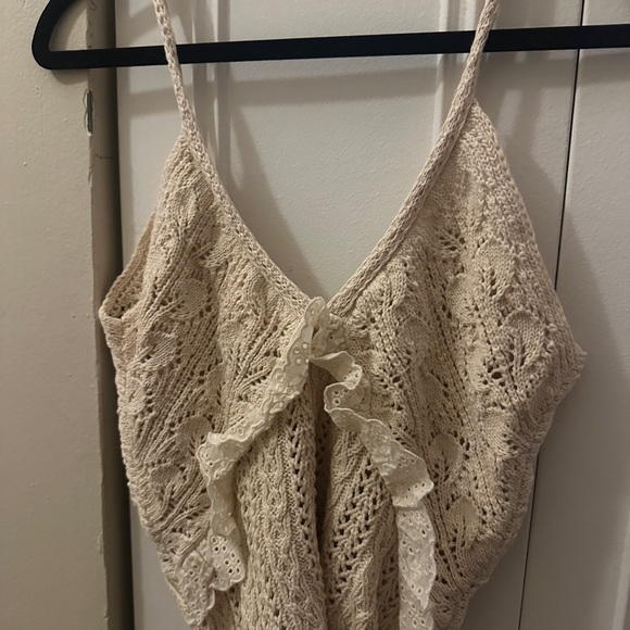 Zara cream crochet top NWT - Picture 6 of 7